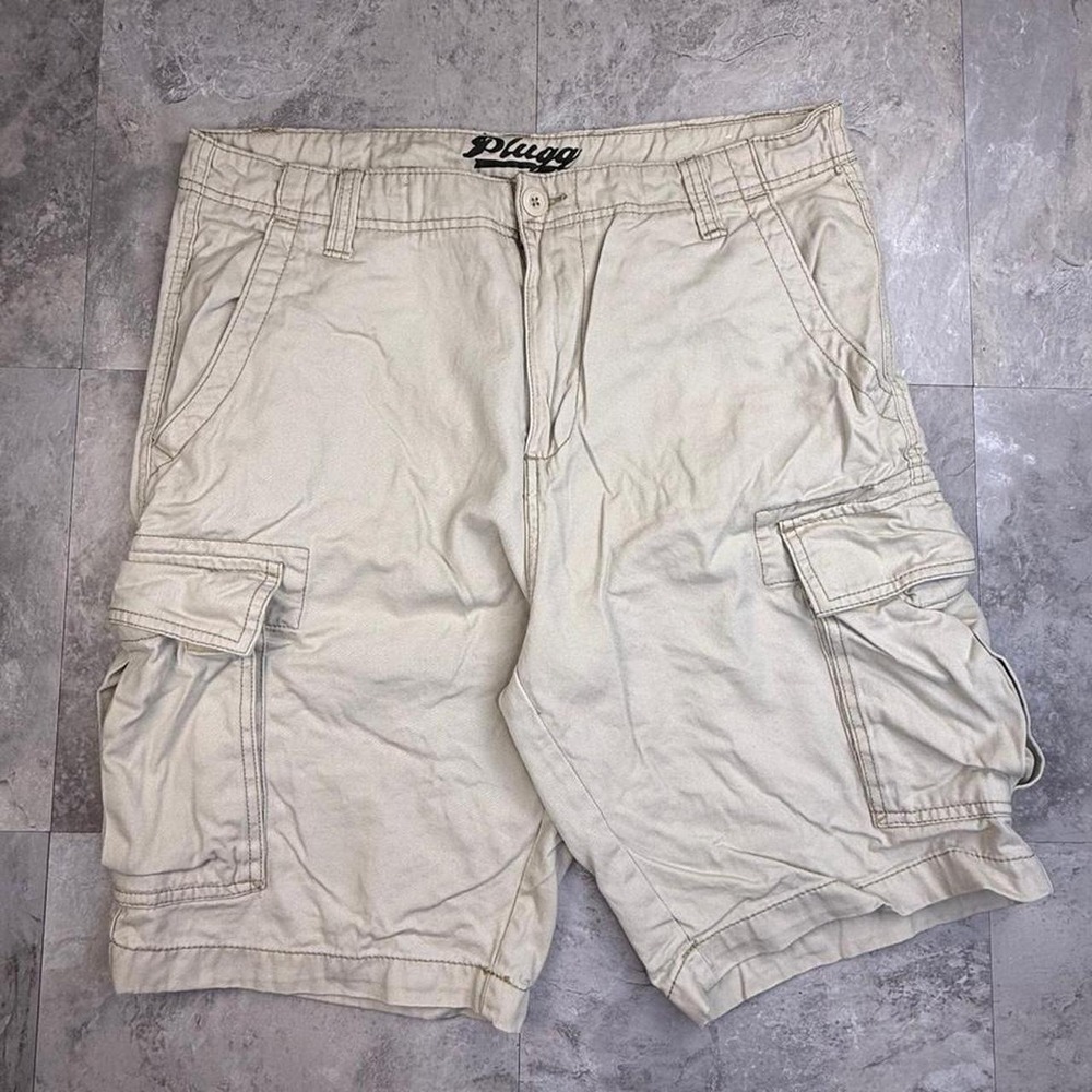 Baggy Y2K tan cargo shorts size 34